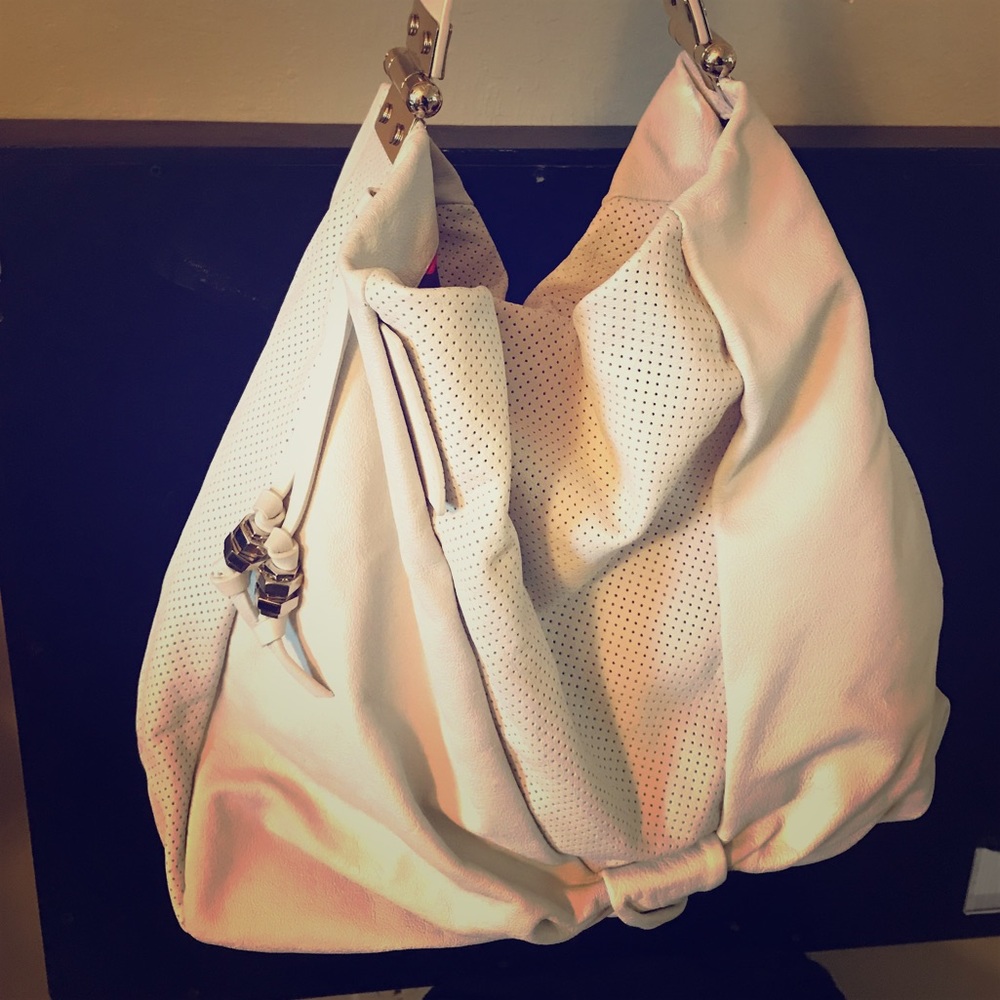 Marc by Marc Jacobs white leather bag